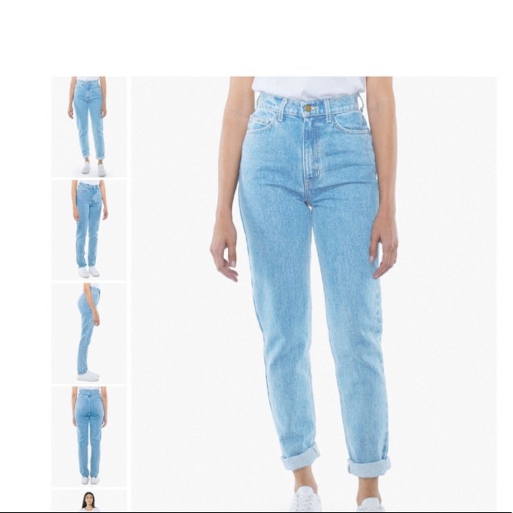 American Apparel high waisted Mom jeans